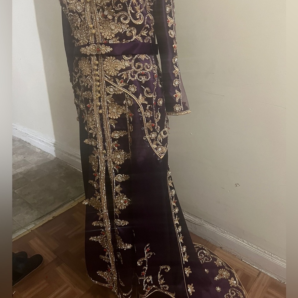 Purple Arab evening dress